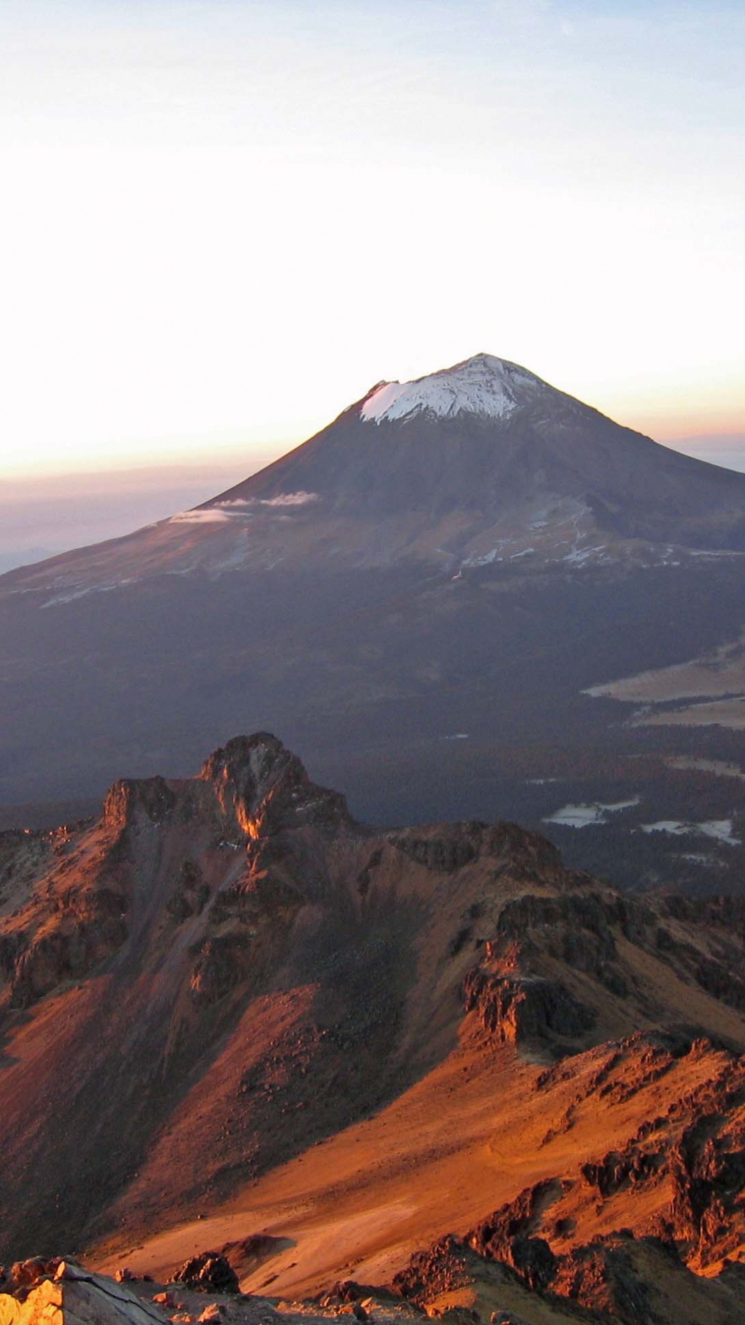 Brown and White Mountain Under White Clouds During Daytime. Wallpaper in 1080x1920 Resolution