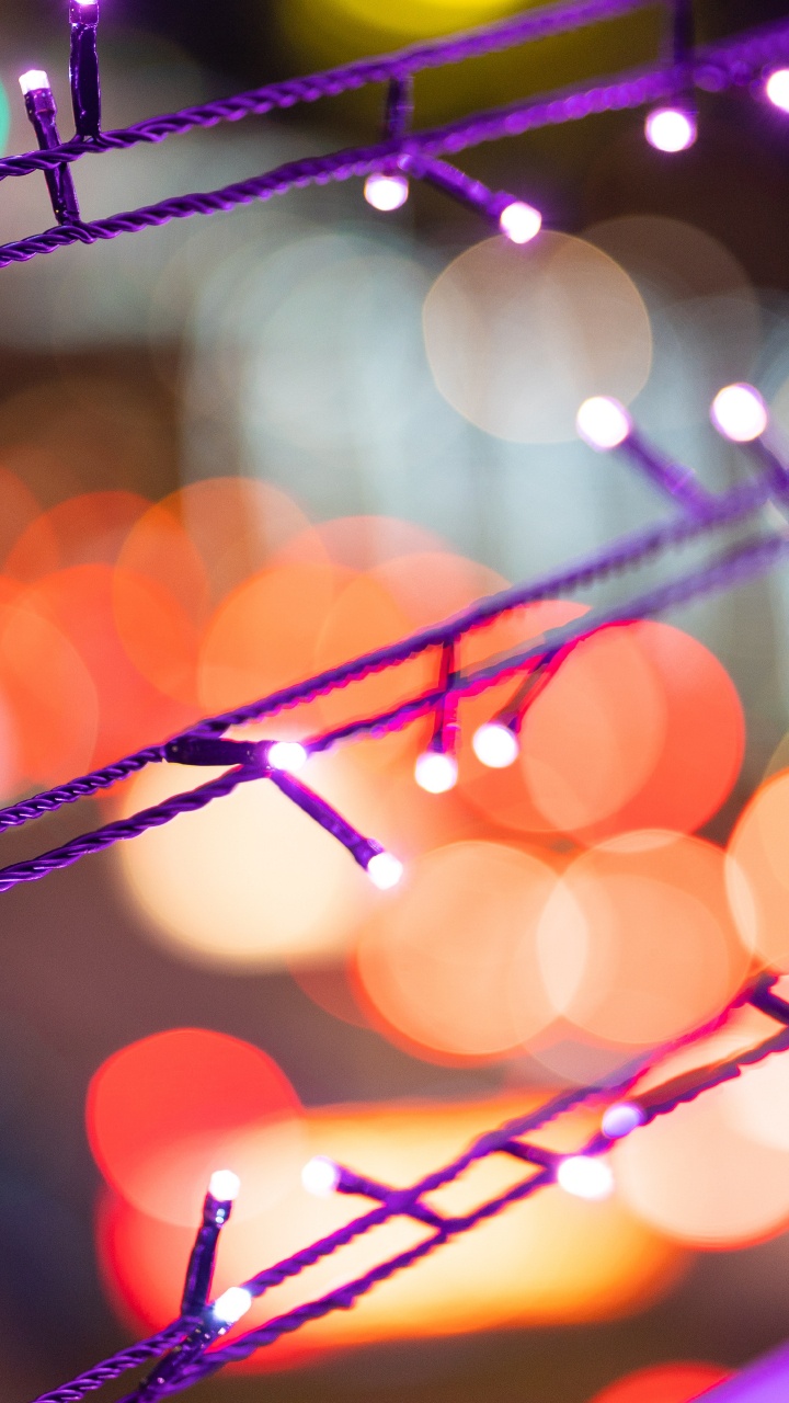 Light, Lighting, Led Lamp, Electric Light, Purple. Wallpaper in 720x1280 Resolution