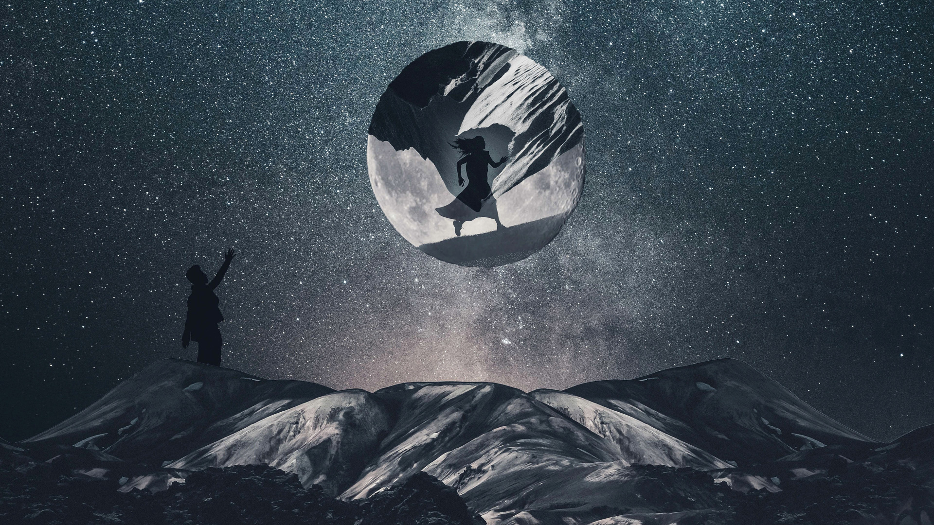 Atmosphère, Mun Paniya, Nature, Noir, Noir et Blanc. Wallpaper in 1920x1080 Resolution