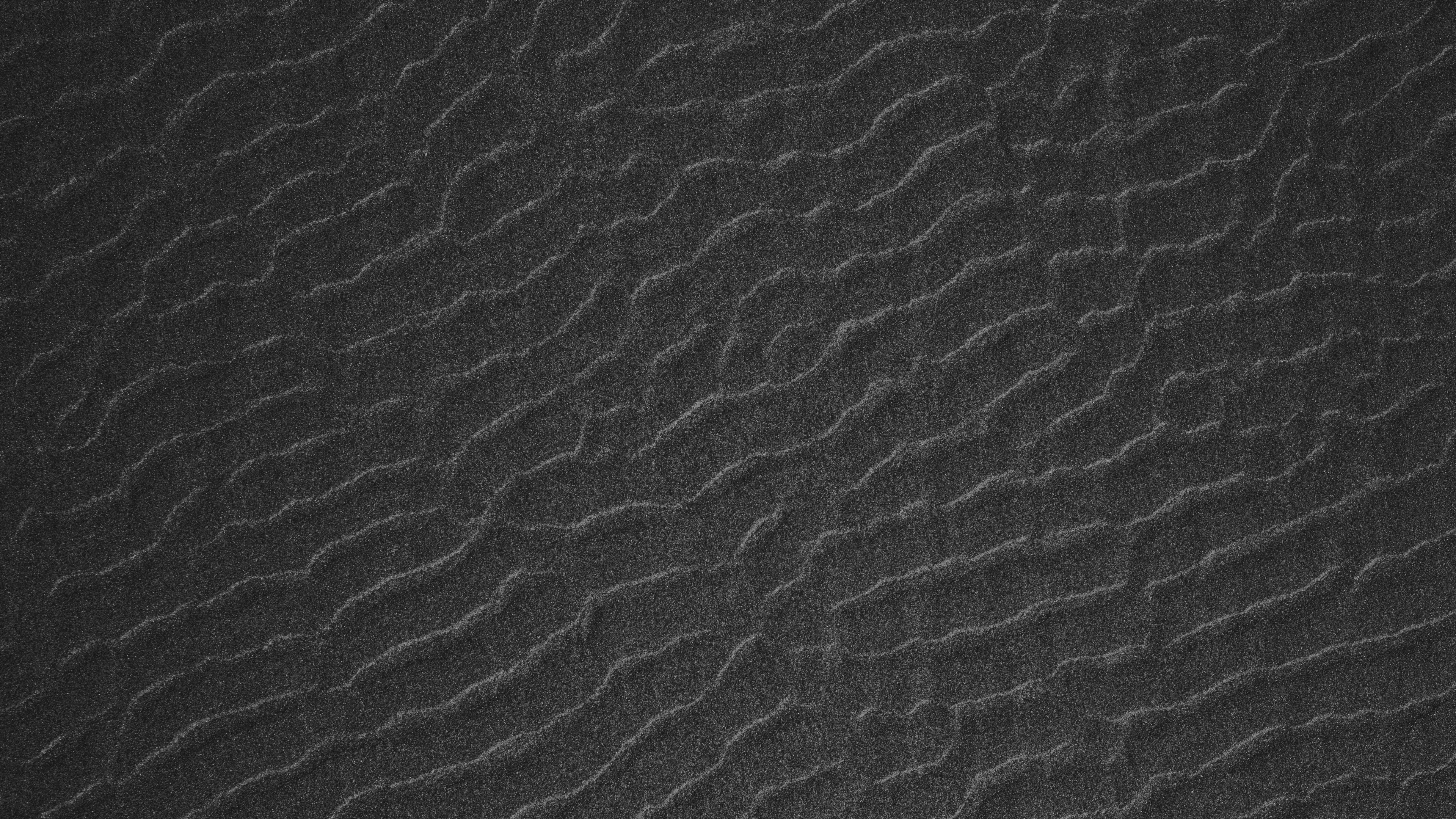 沙, 黑色的, 单色模式, 混凝土, 纹理 壁纸 3840x2160 允许