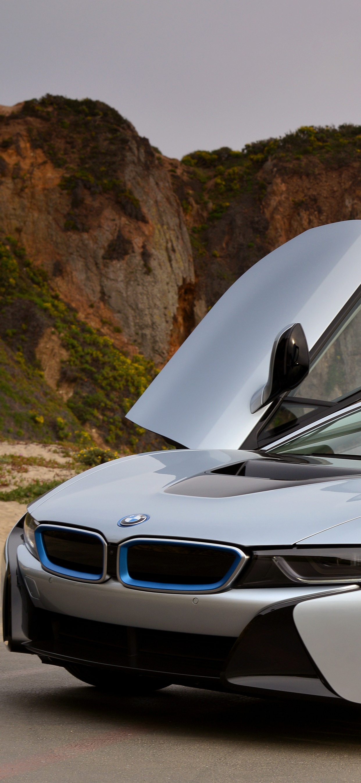 Weißer Und Schwarzer Porsche 911. Wallpaper in 1242x2688 Resolution