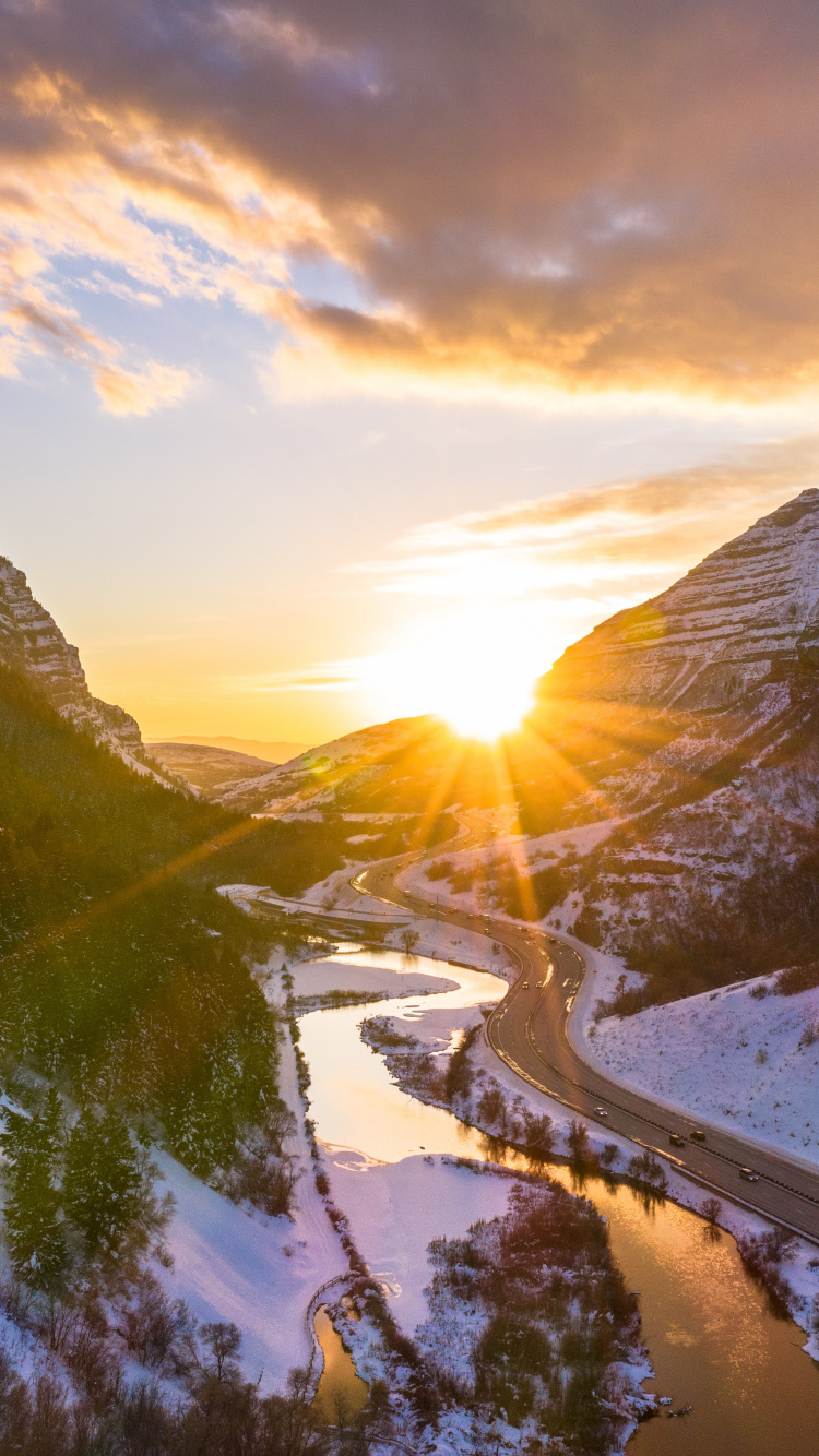 Nature, Paysage Naturel, Lumière, Rivière, Lever. Wallpaper in 750x1334 Resolution