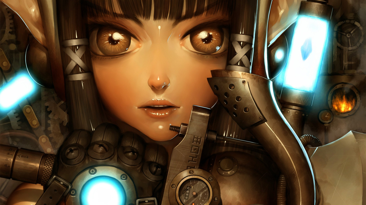 Personaje de Anime de Mujer de Pelo Castaño. Wallpaper in 1280x720 Resolution