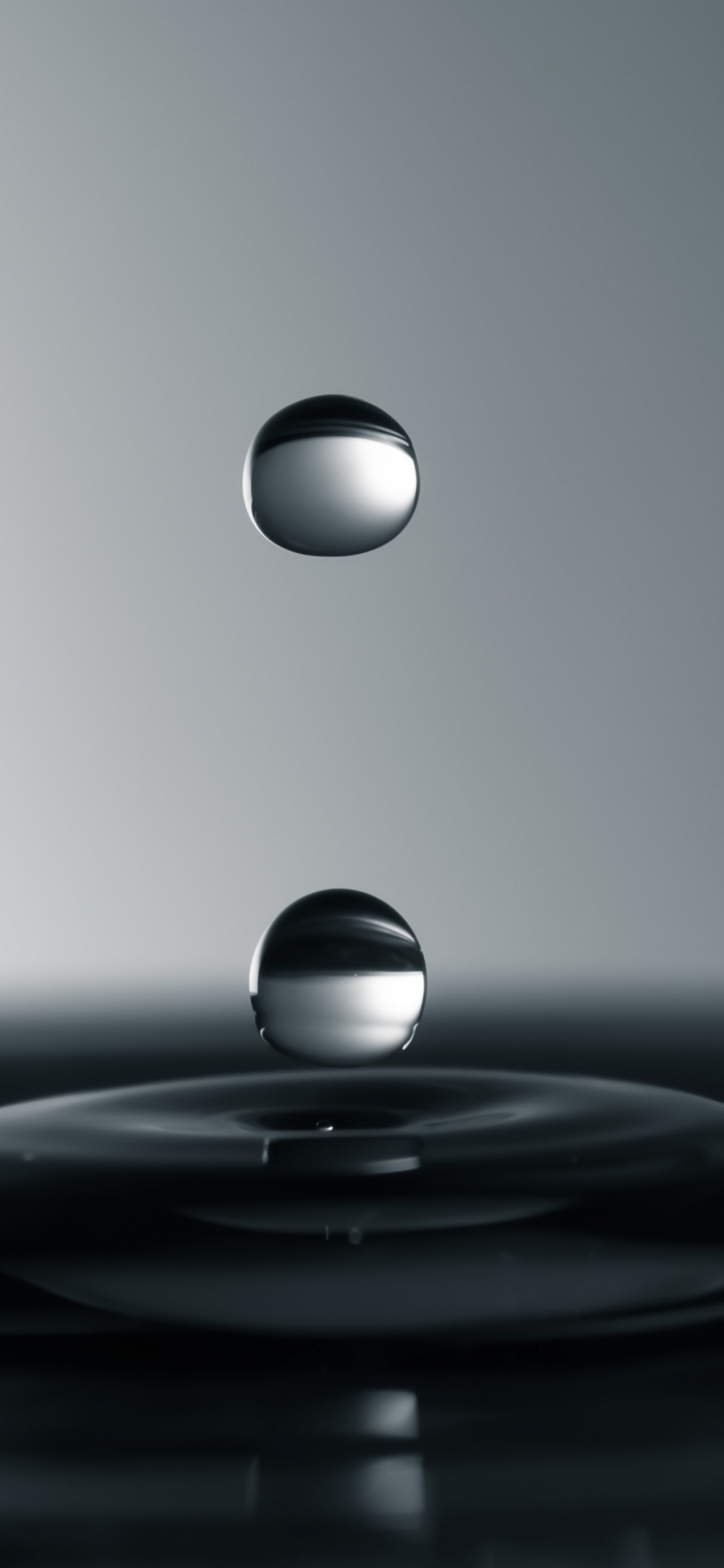 Drop, Water, Liquid, Water Resources, Sphere. Wallpaper in 1125x2436 Resolution