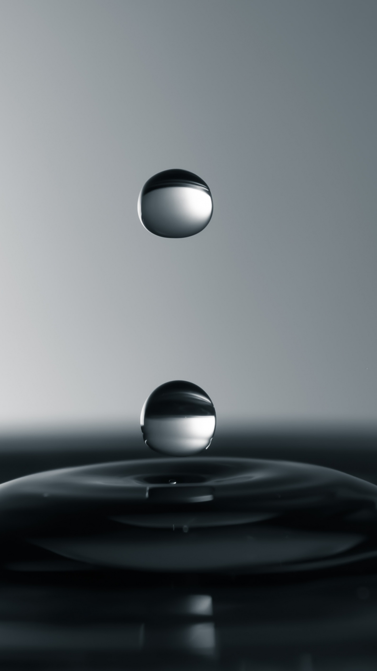 Drop, Water, Liquid, Water Resources, Sphere. Wallpaper in 1440x2560 Resolution