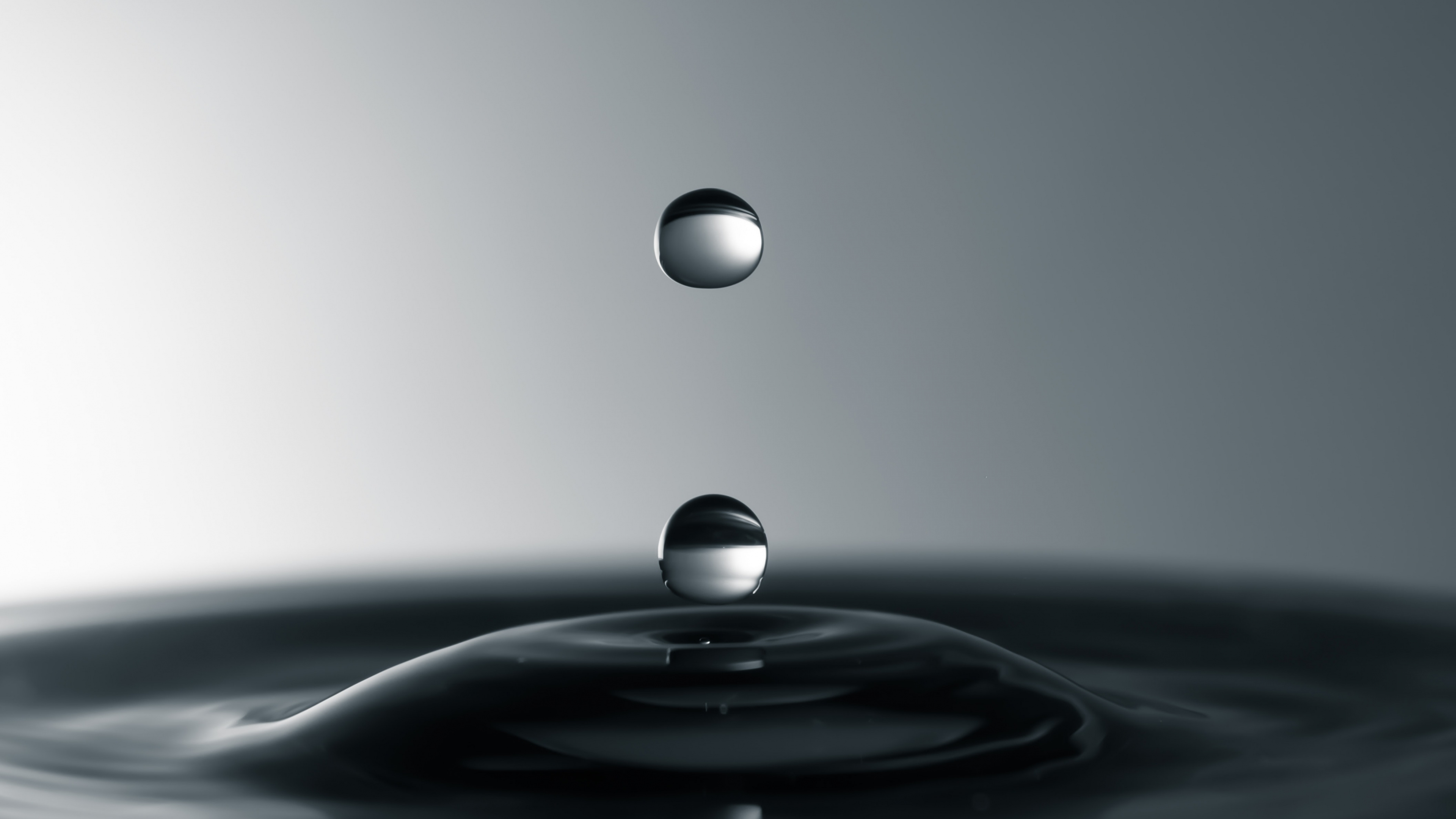 Drop, Water, Liquid, Water Resources, Sphere. Wallpaper in 3840x2160 Resolution