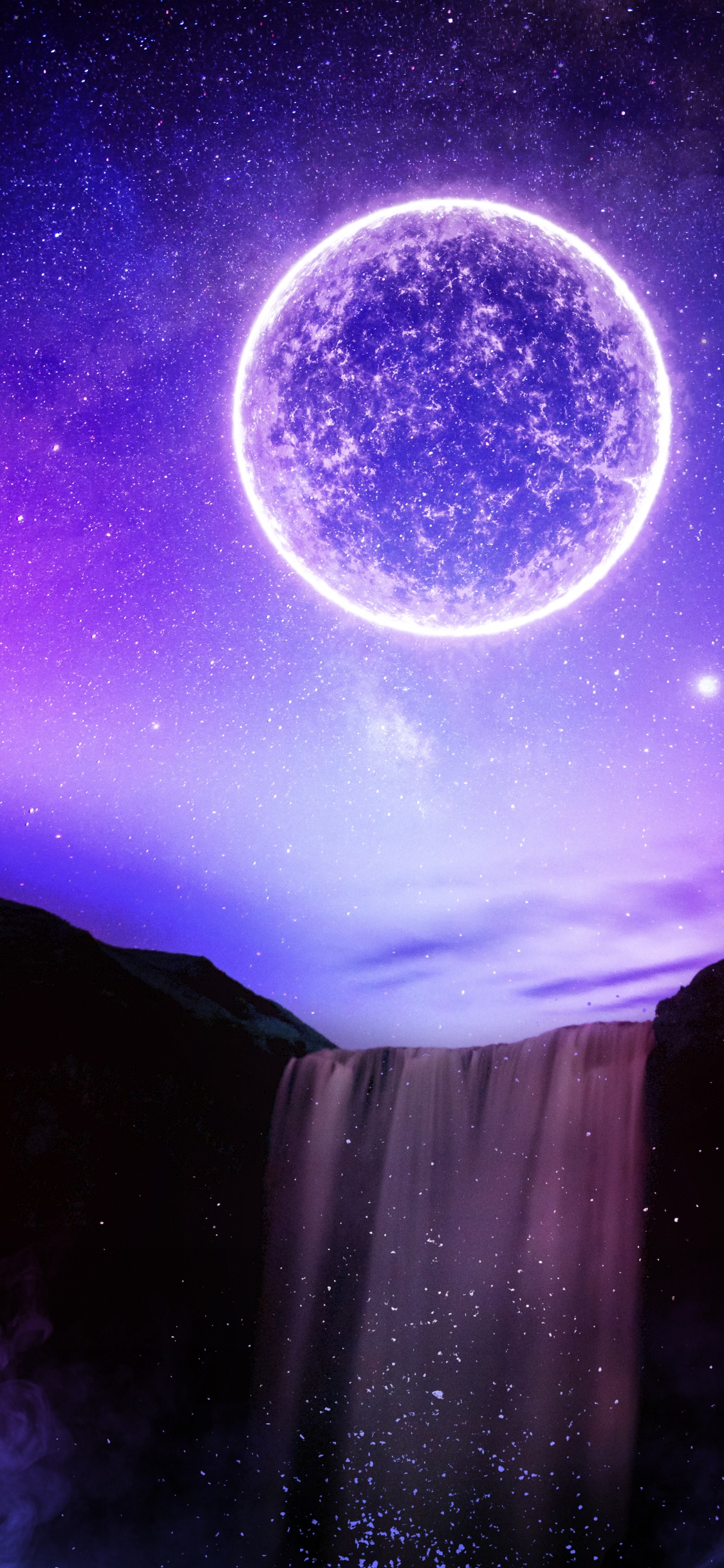 Ambiente, Android, Luz, Naturaleza, Objeto Astronómico. Wallpaper in 1125x2436 Resolution