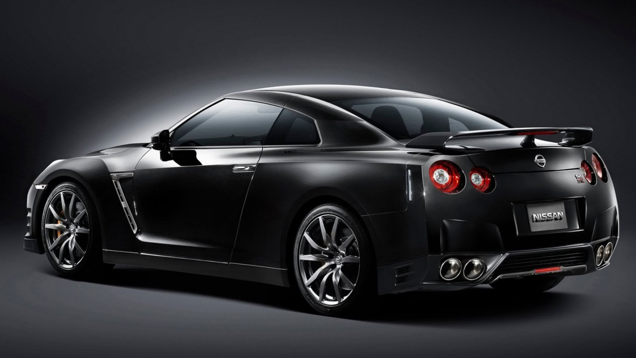 Black Porsche 911 on Black Background. Wallpaper in 1280x720 Resolution