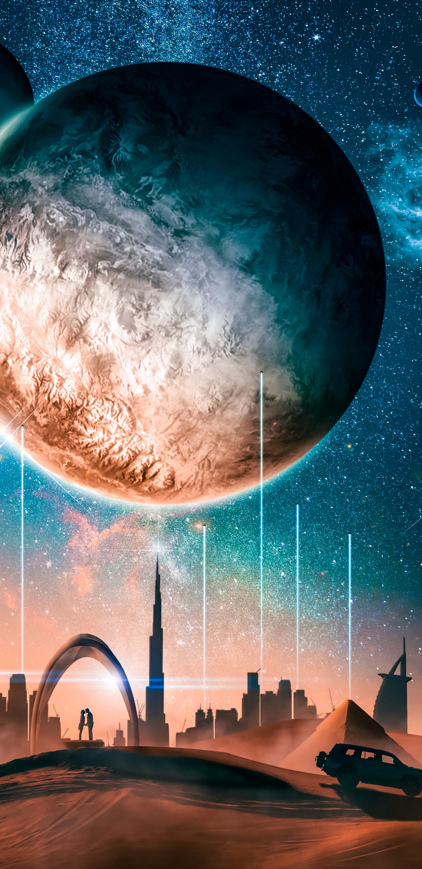 Illustration, Atmosphere, World, Cloud, Light. Wallpaper in 1440x2960 Resolution