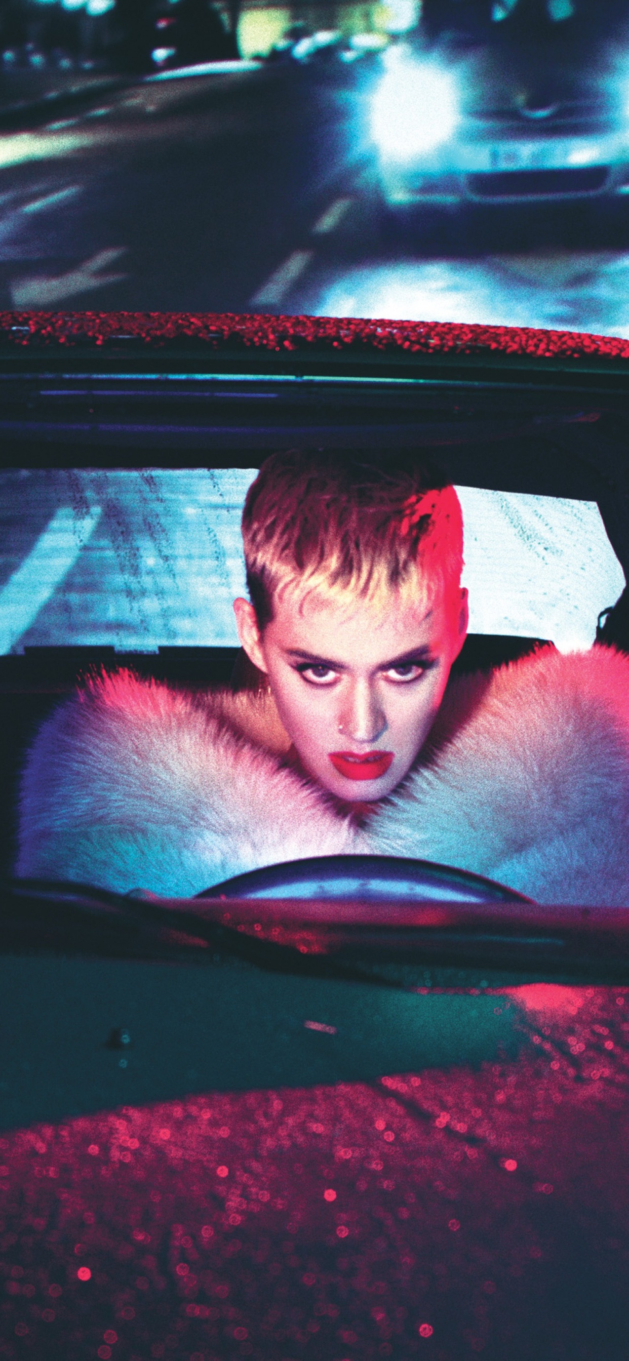 Katy Perry, Magazine, Lumière, Pièce D'auto, L'éclairage Automobile. Wallpaper in 1242x2688 Resolution
