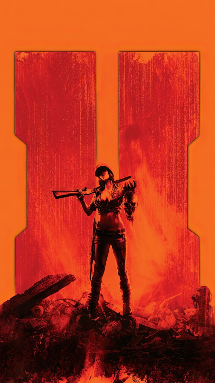 Sunset, Call of Duty Zombies, Orange, Zombie, Call of Duty Black Ops Ii. Wallpaper in 720x1280 Resolution