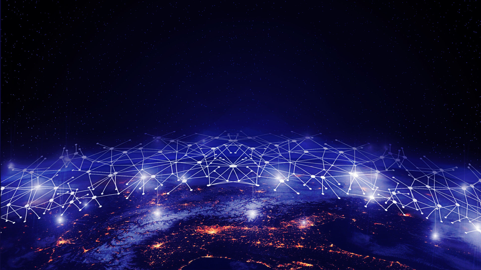 White and Purple String Lights During Night Time. Wallpaper in 1920x1080 Resolution