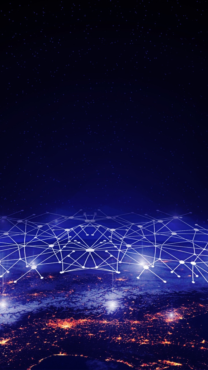 White and Purple String Lights During Night Time. Wallpaper in 720x1280 Resolution