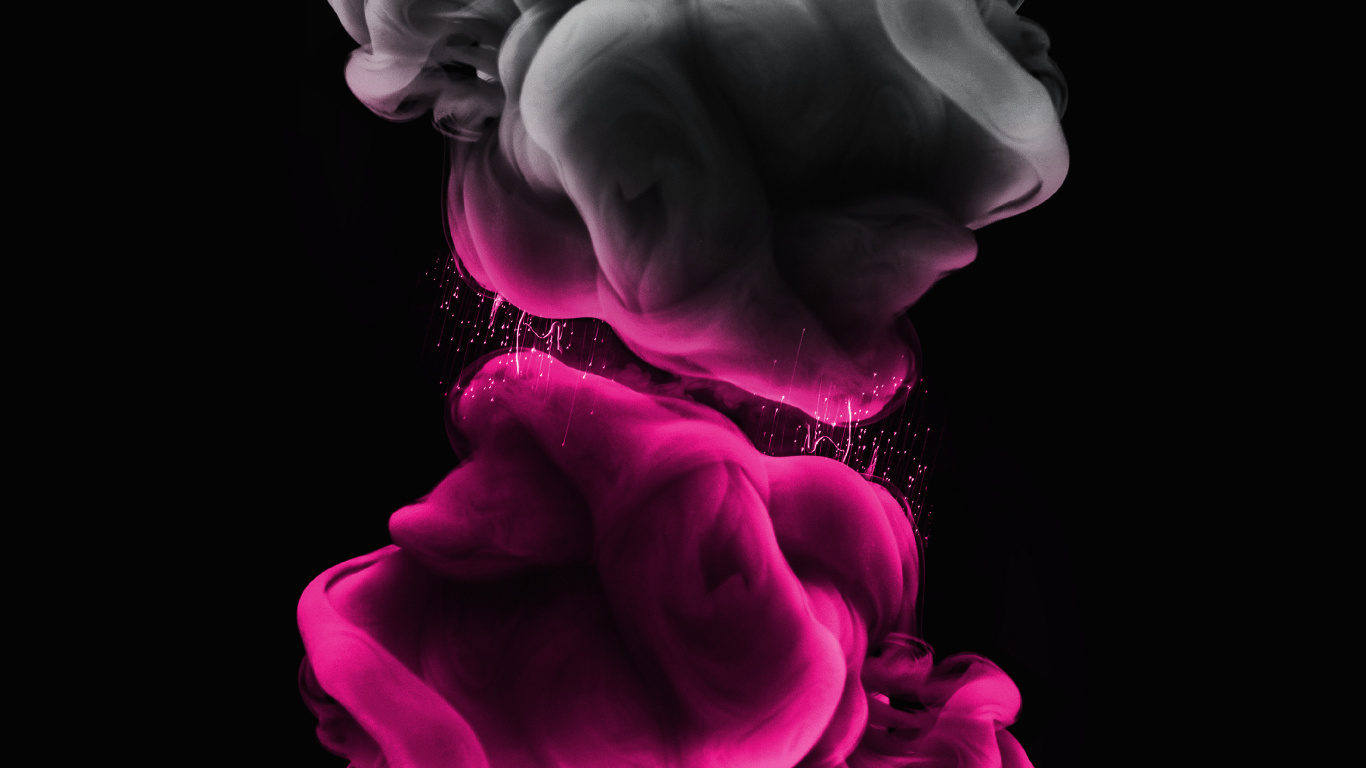 Black, Pink, Colored, Blue, Purple. Wallpaper in 1366x768 Resolution