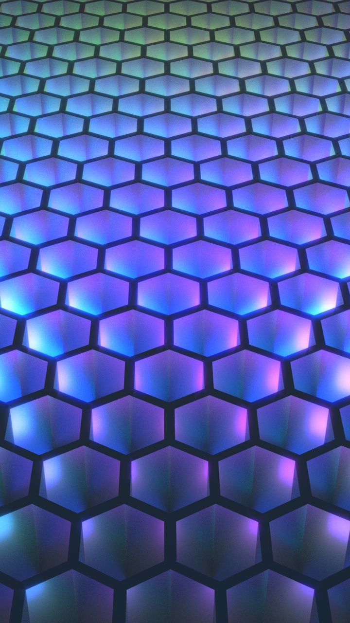 Blaues Und Weißes Rautenmuster. Wallpaper in 720x1280 Resolution