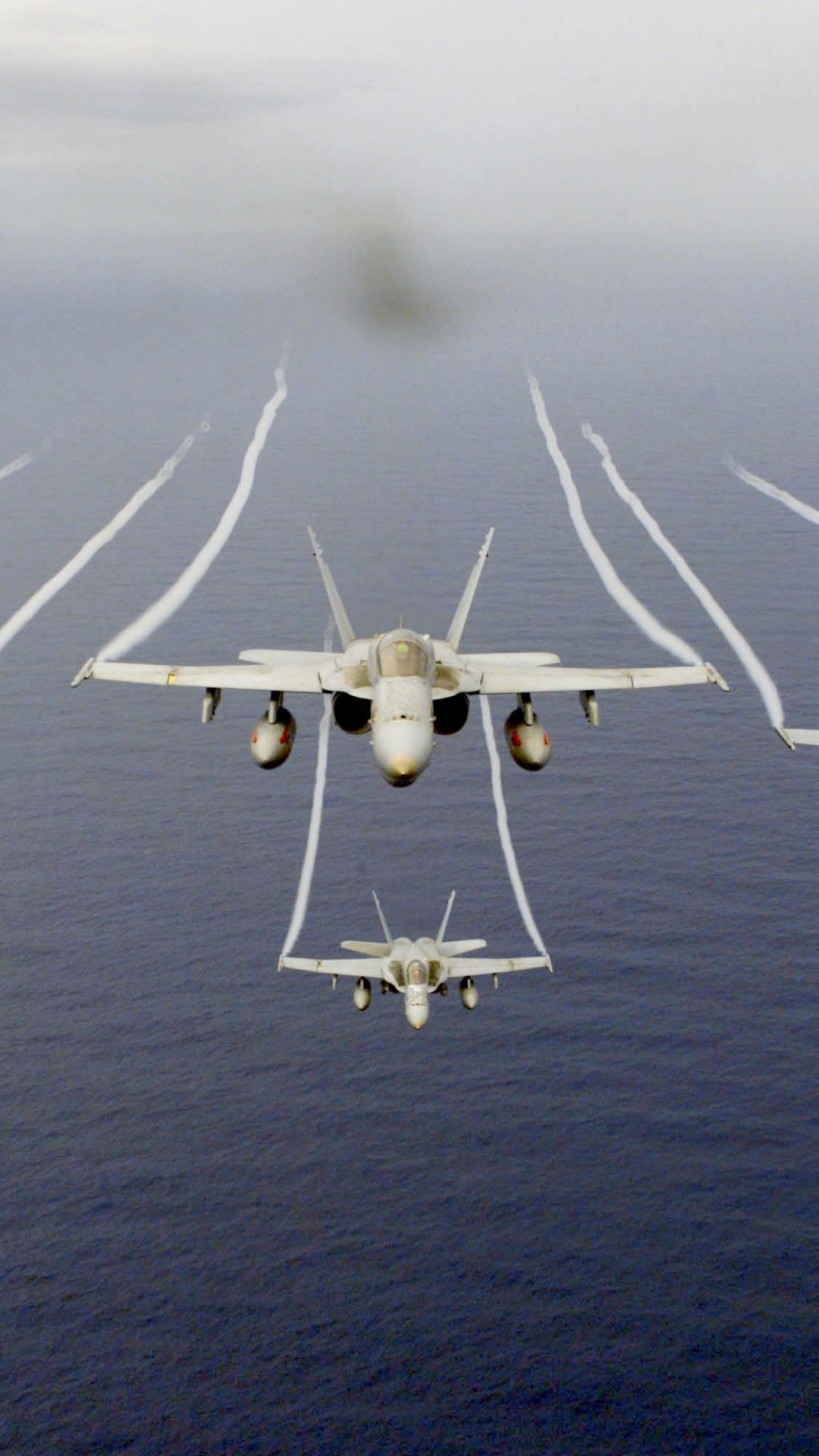 White Jet Plane on Mid Air During Daytime. Wallpaper in 1080x1920 Resolution