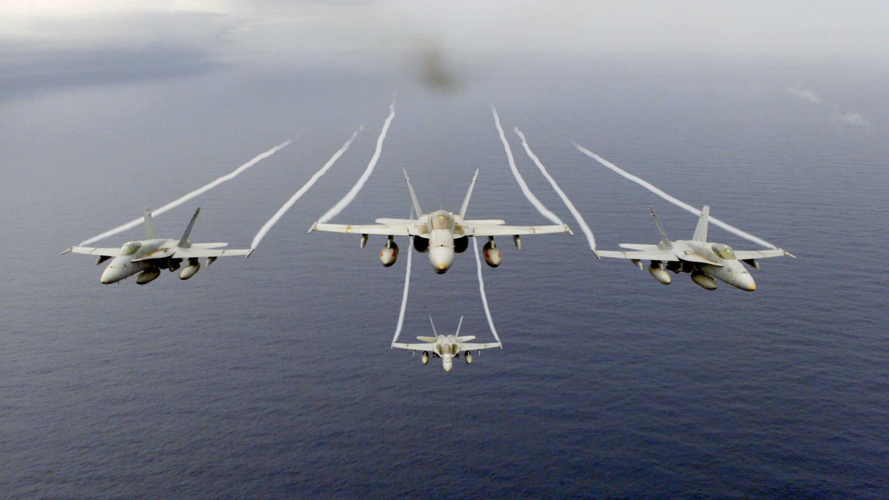 White Jet Plane on Mid Air During Daytime. Wallpaper in 1280x720 Resolution