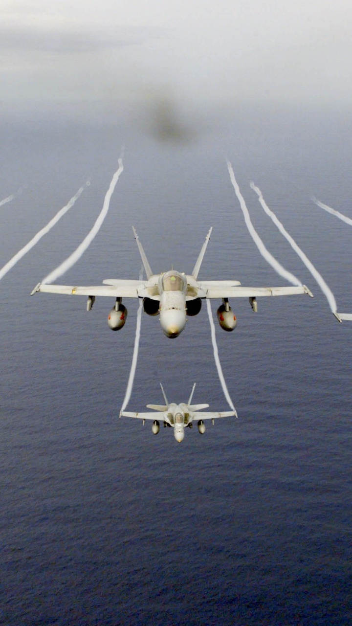 White Jet Plane on Mid Air During Daytime. Wallpaper in 720x1280 Resolution