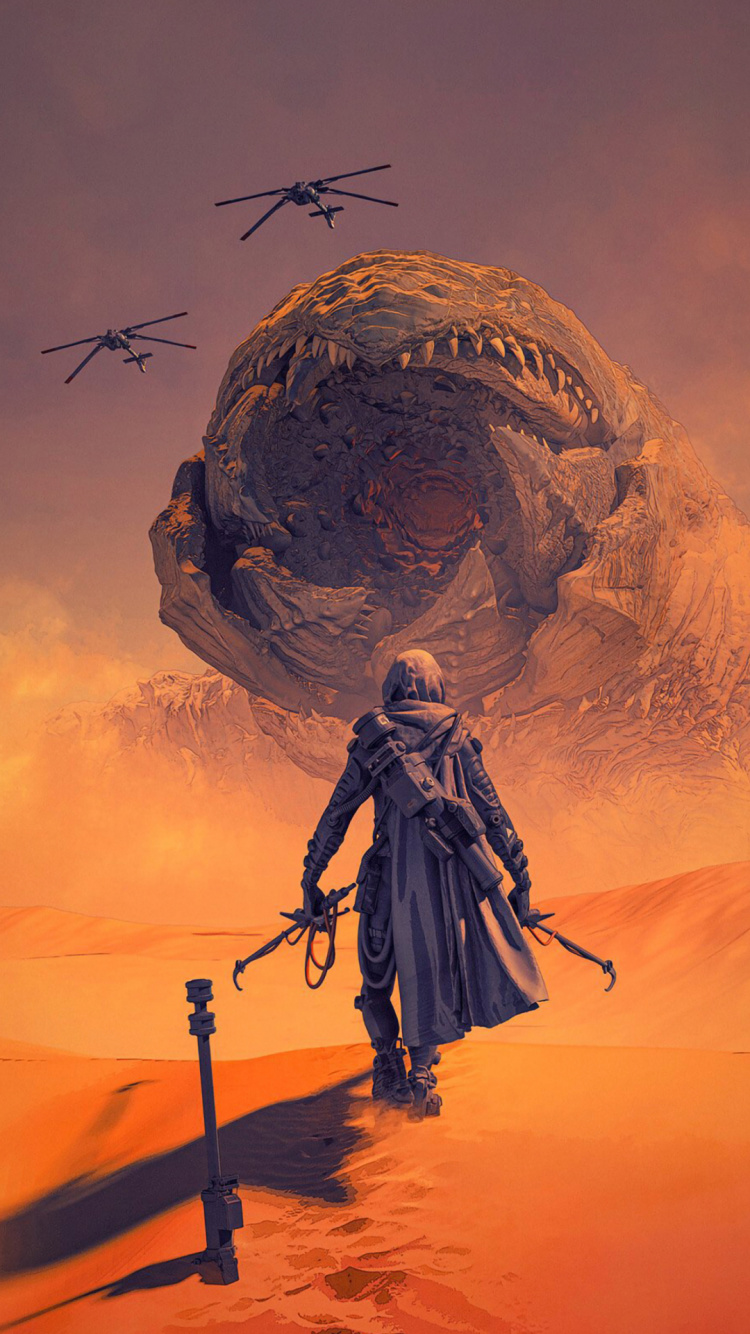 Dune Pascal Blanche, Dune, Painting, Art, Poster. Wallpaper in 750x1334 Resolution