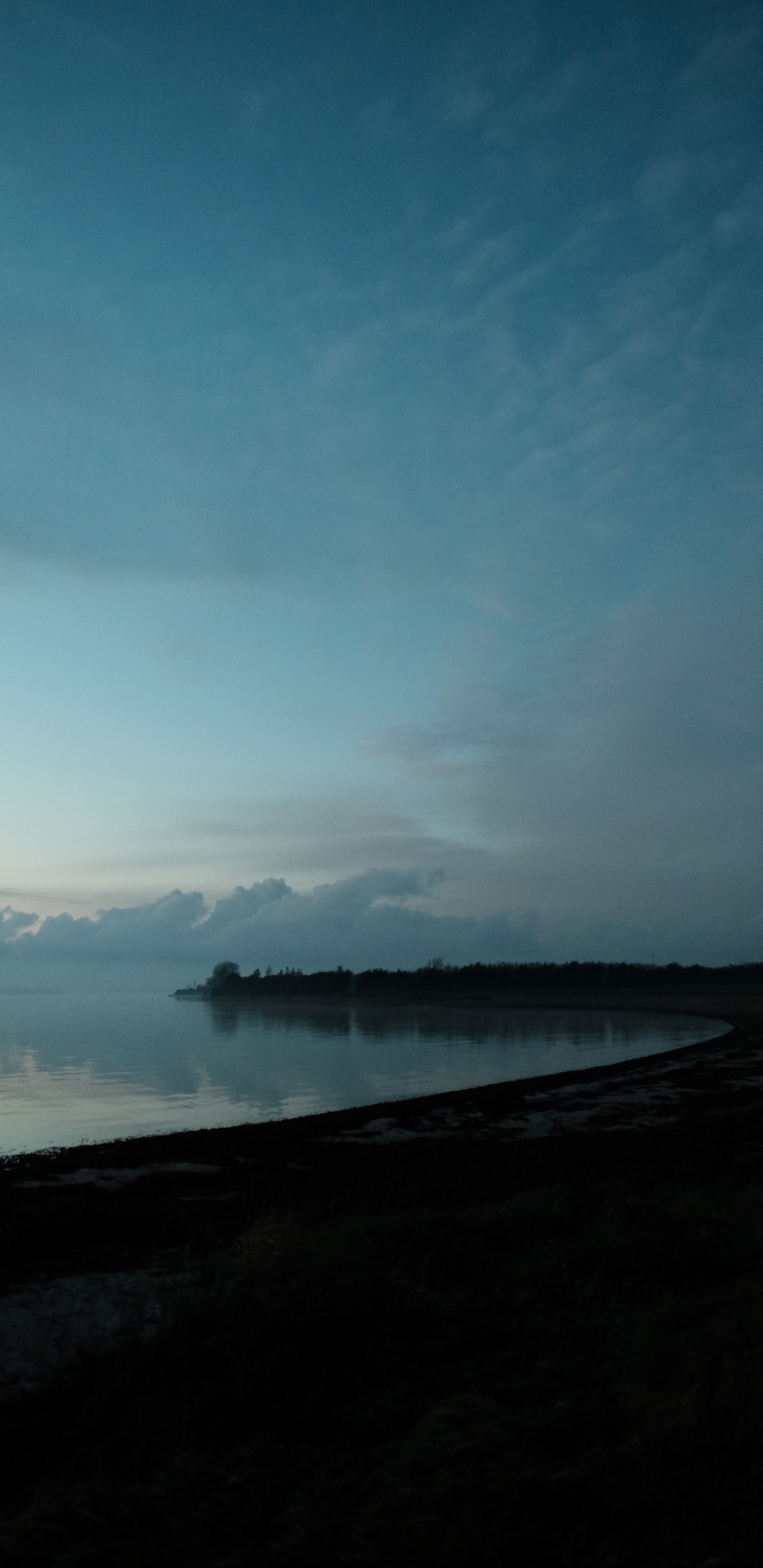 Wasser, Horizont, Blau, Morgen, Küste. Wallpaper in 1440x2960 Resolution