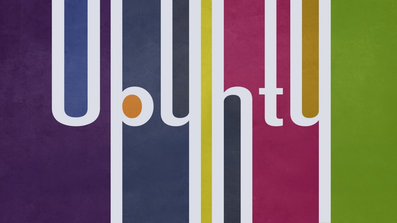 Ubuntu, 文本, 紫色的, 图形设计, 品牌 壁纸 1366x768 允许