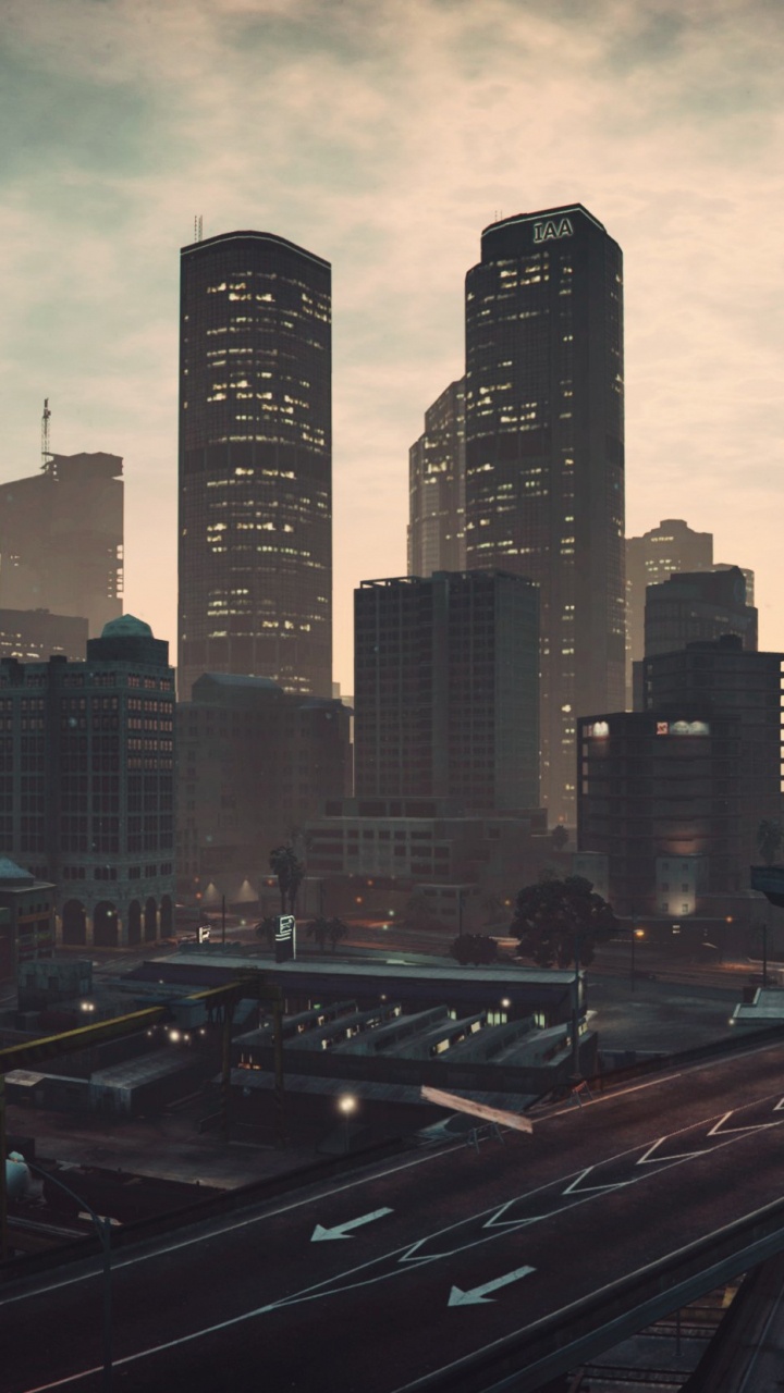 Grand Theft Auto v, Los Santos, Stadtlandschaften, Metropole, Stadtgebiet. Wallpaper in 720x1280 Resolution