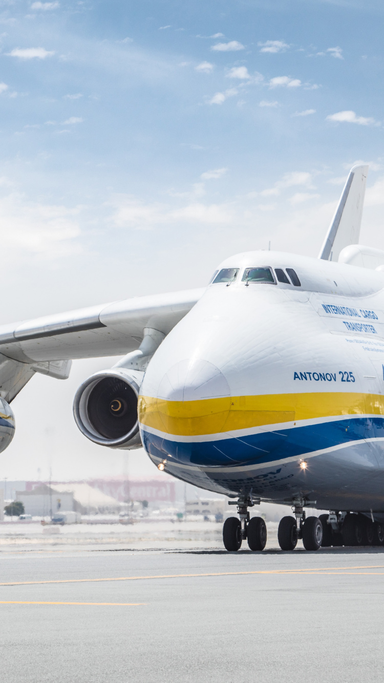 Aircraft, Airplane, Cargo Aircraft, Airliner, Antonov. Wallpaper in 750x1334 Resolution