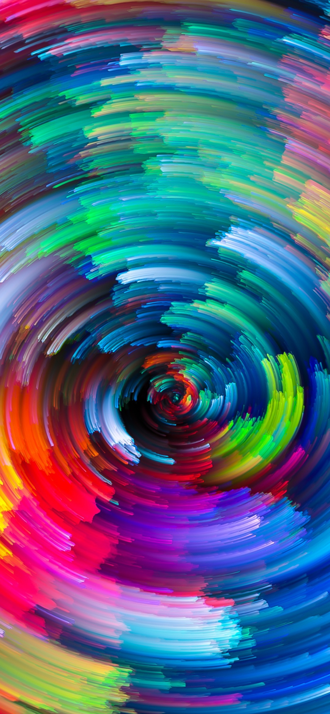 艺术, 色彩, 旋涡, 圆圈, 螺旋 壁纸 1125x2436 允许