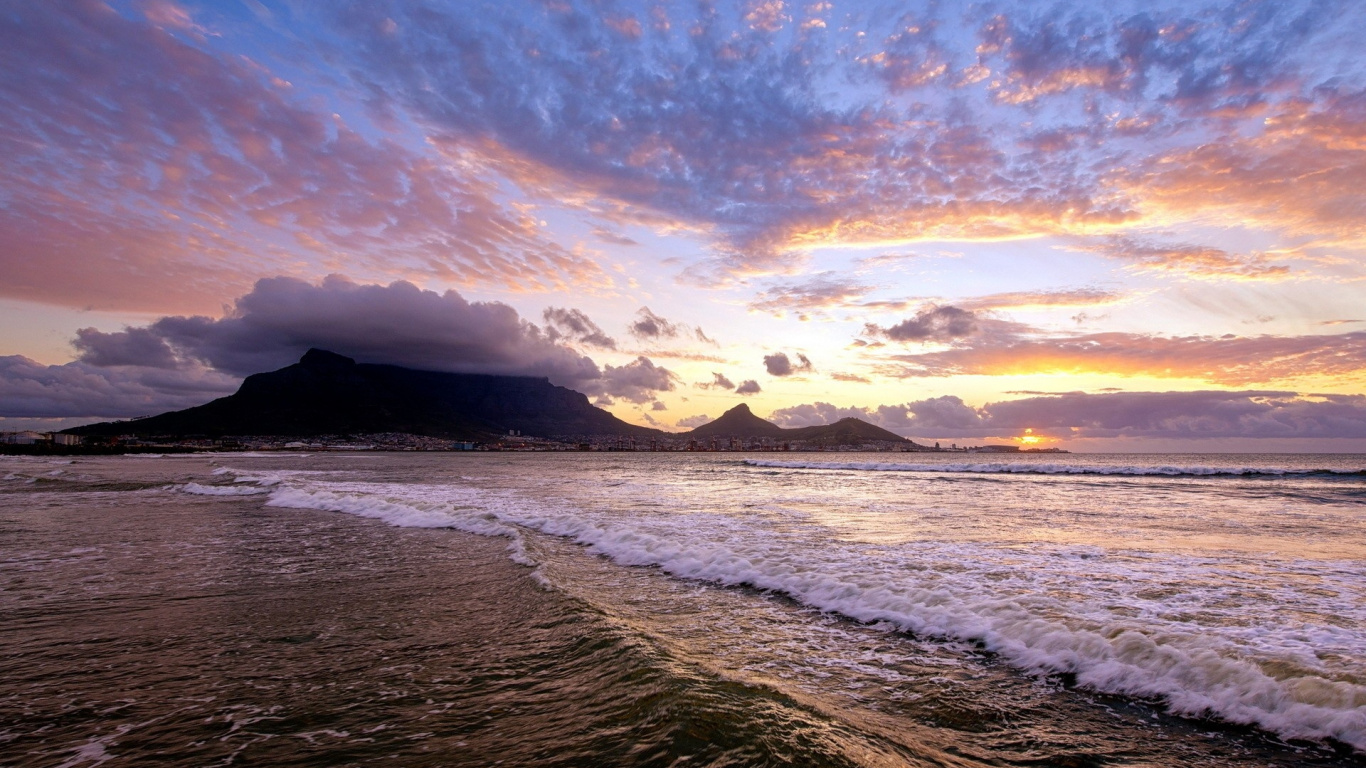 Body of Water Under Blue Sky and White Clouds During Daytime. Wallpaper in 1366x768 Resolution