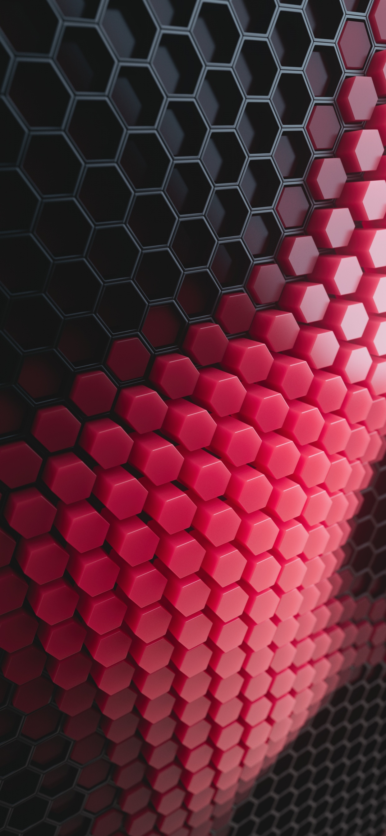 Light, Mesh, Magenta, Coal, Tints and Shades. Wallpaper in 1242x2688 Resolution