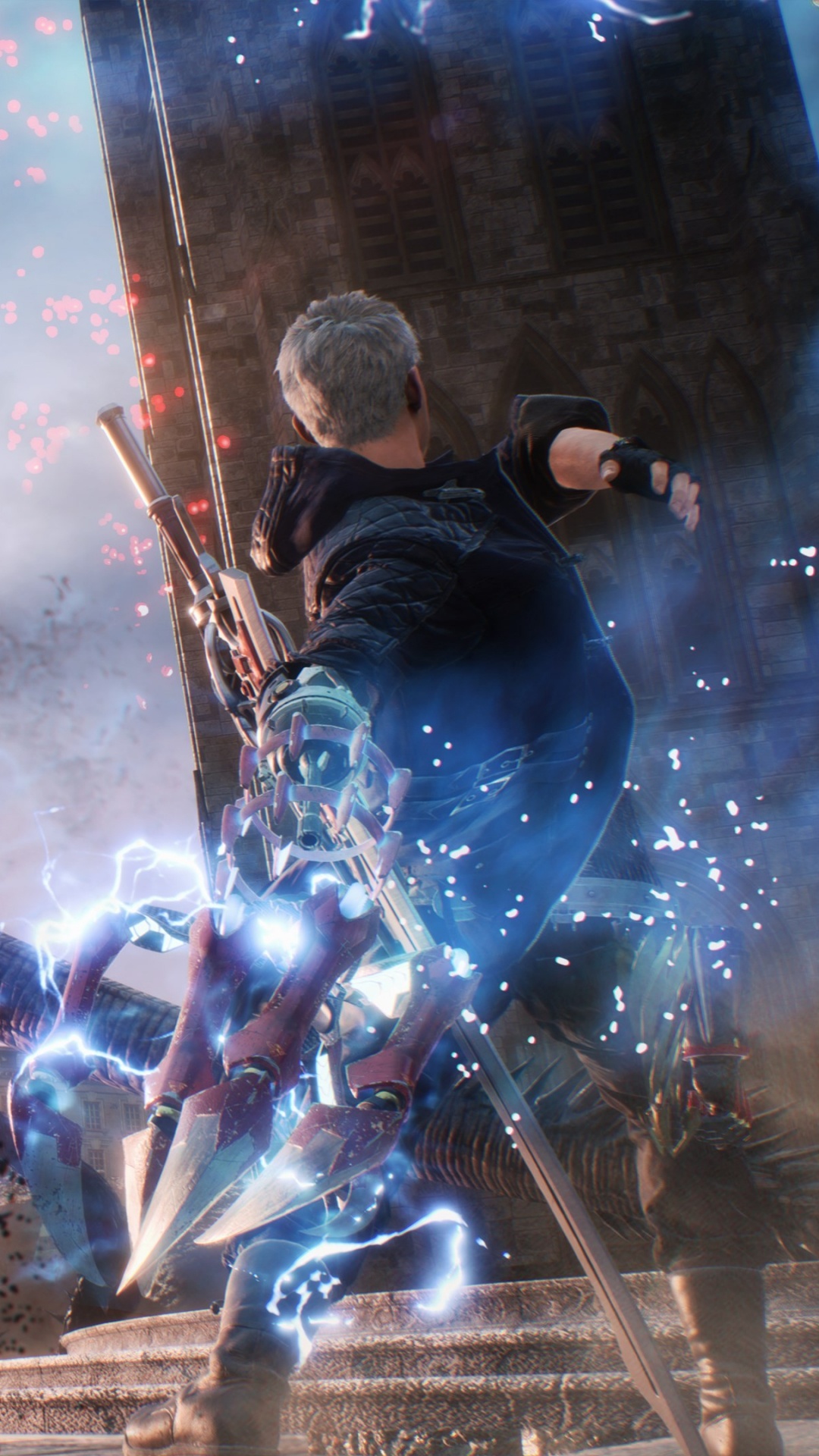 Devil May Cry 5, Nero, Devil May Cry, Dante, Capcom. Wallpaper in 1080x1920 Resolution