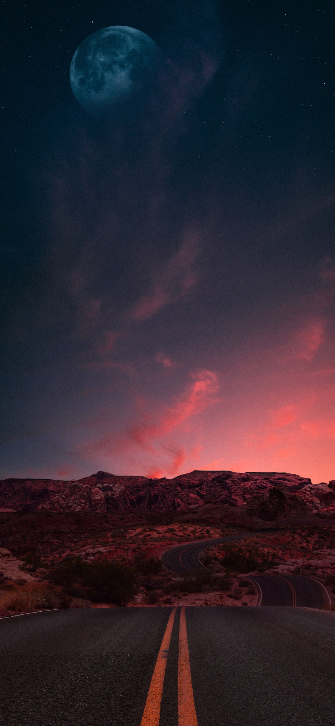 Erde, Cloud, Atmosphäre, Afterglow, Sonnenuntergang. Wallpaper in 1125x2436 Resolution