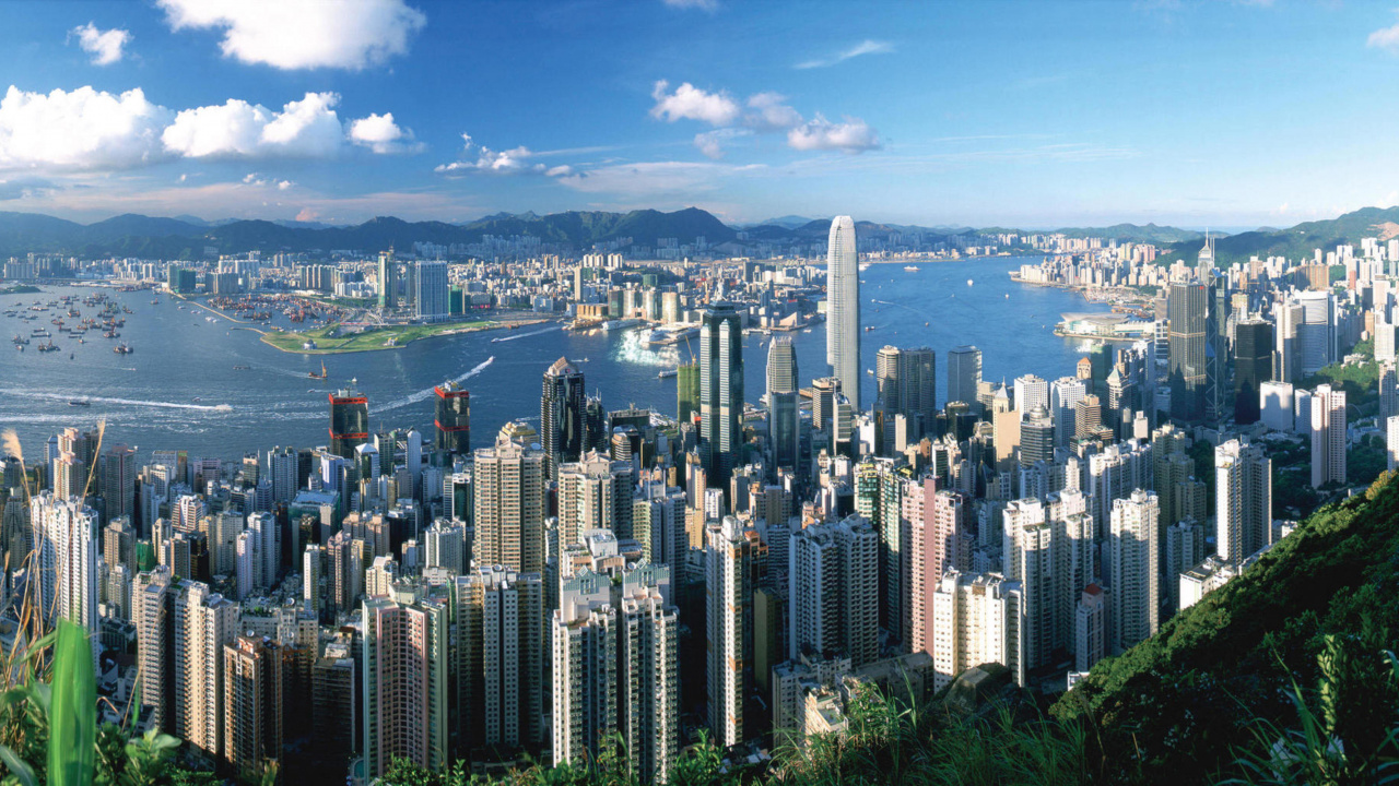 City Skyline Under Blue Sky During Daytime. Wallpaper in 1280x720 Resolution