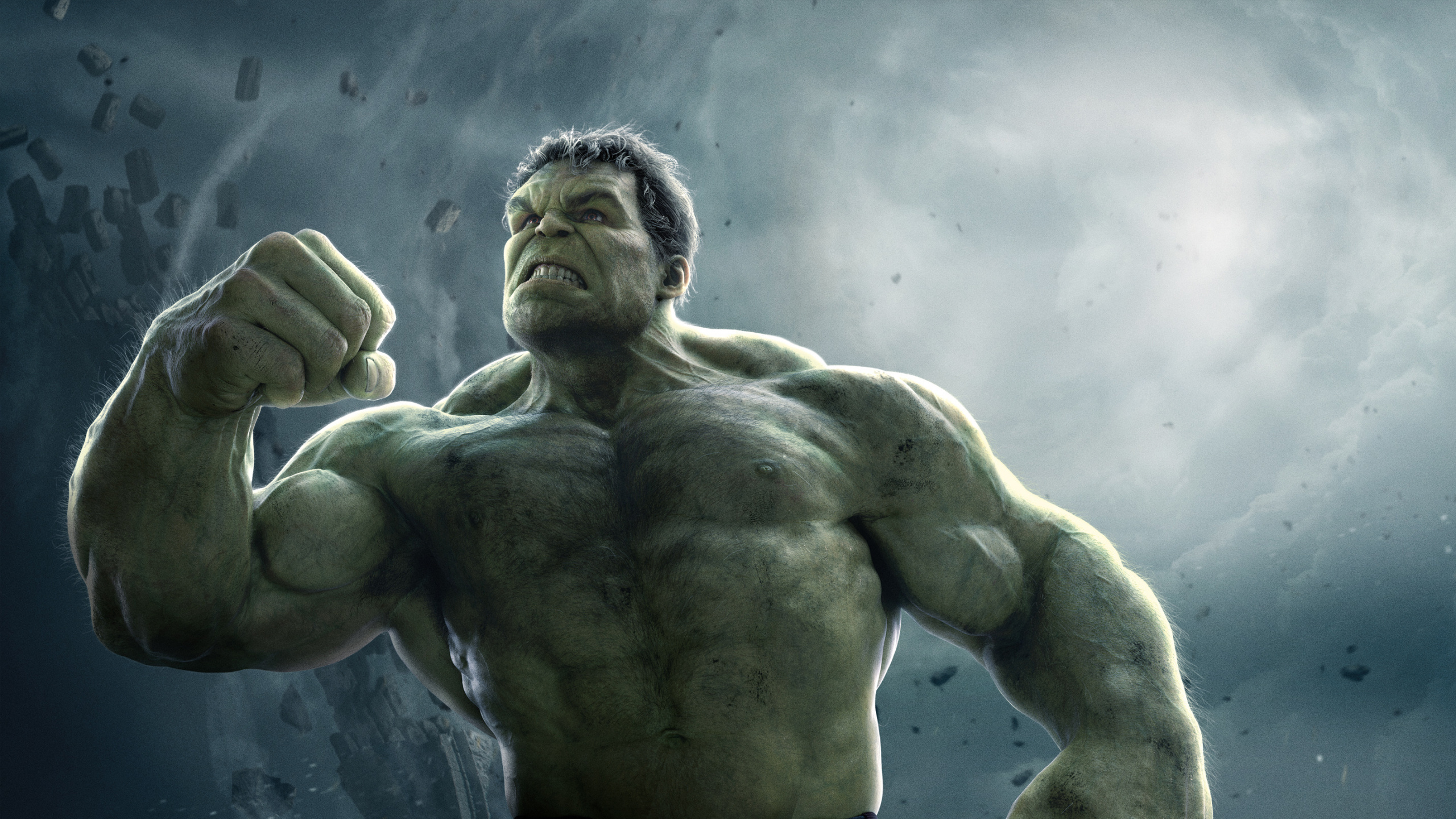 Weißer Kurzhaariger Hund Unter Blauem Himmel. Wallpaper in 2560x1440 Resolution