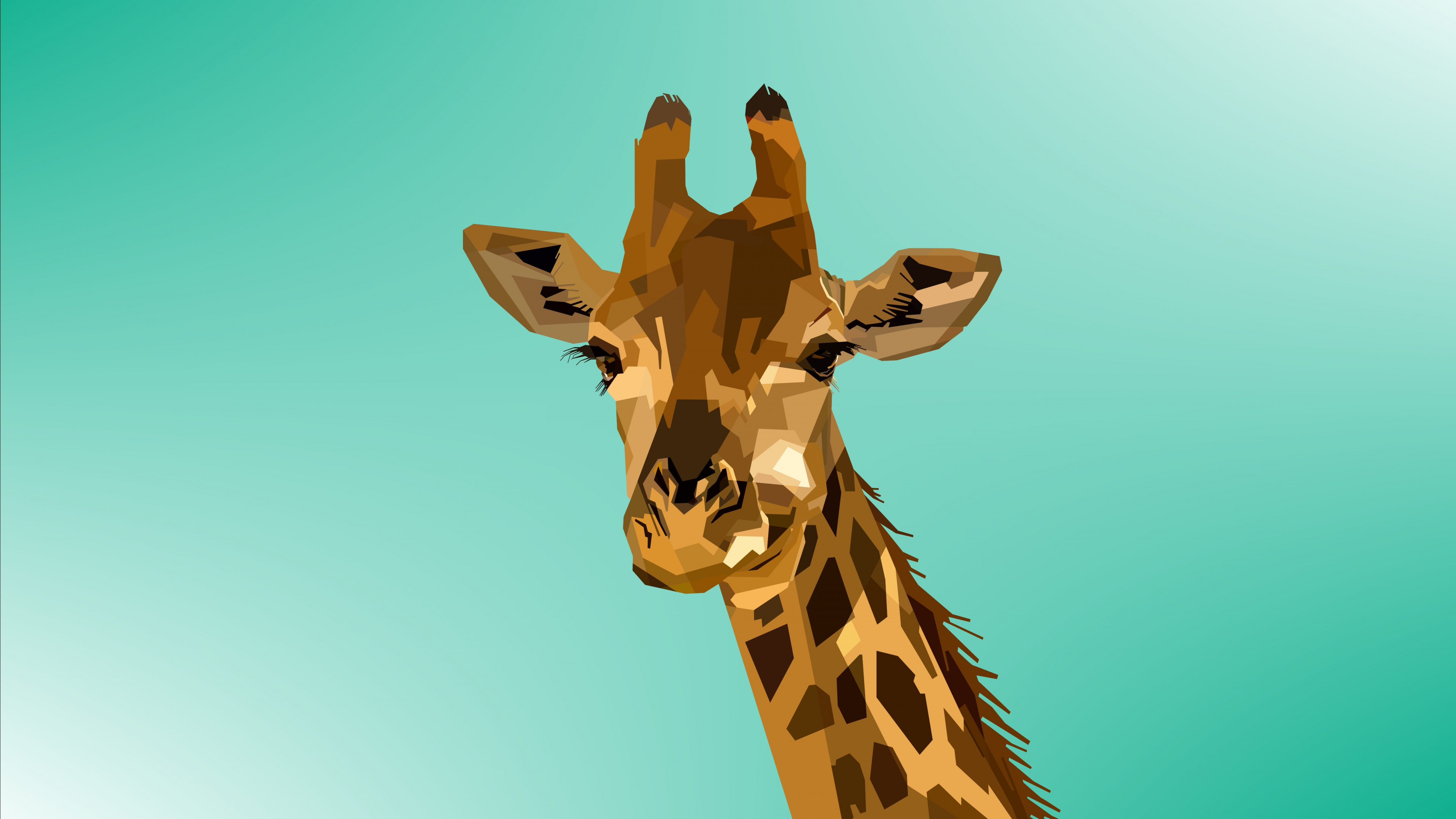 Girafe Sous Ciel Bleu Pendant la Journée. Wallpaper in 3840x2160 Resolution