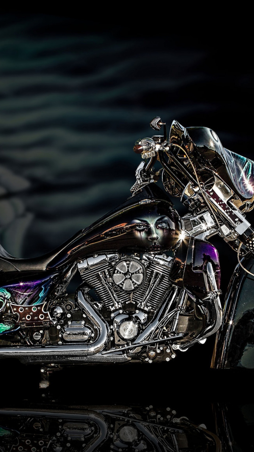 发言, 头骨, 菜刀, 自动的一部分, Rim 壁纸 1080x1920 允许