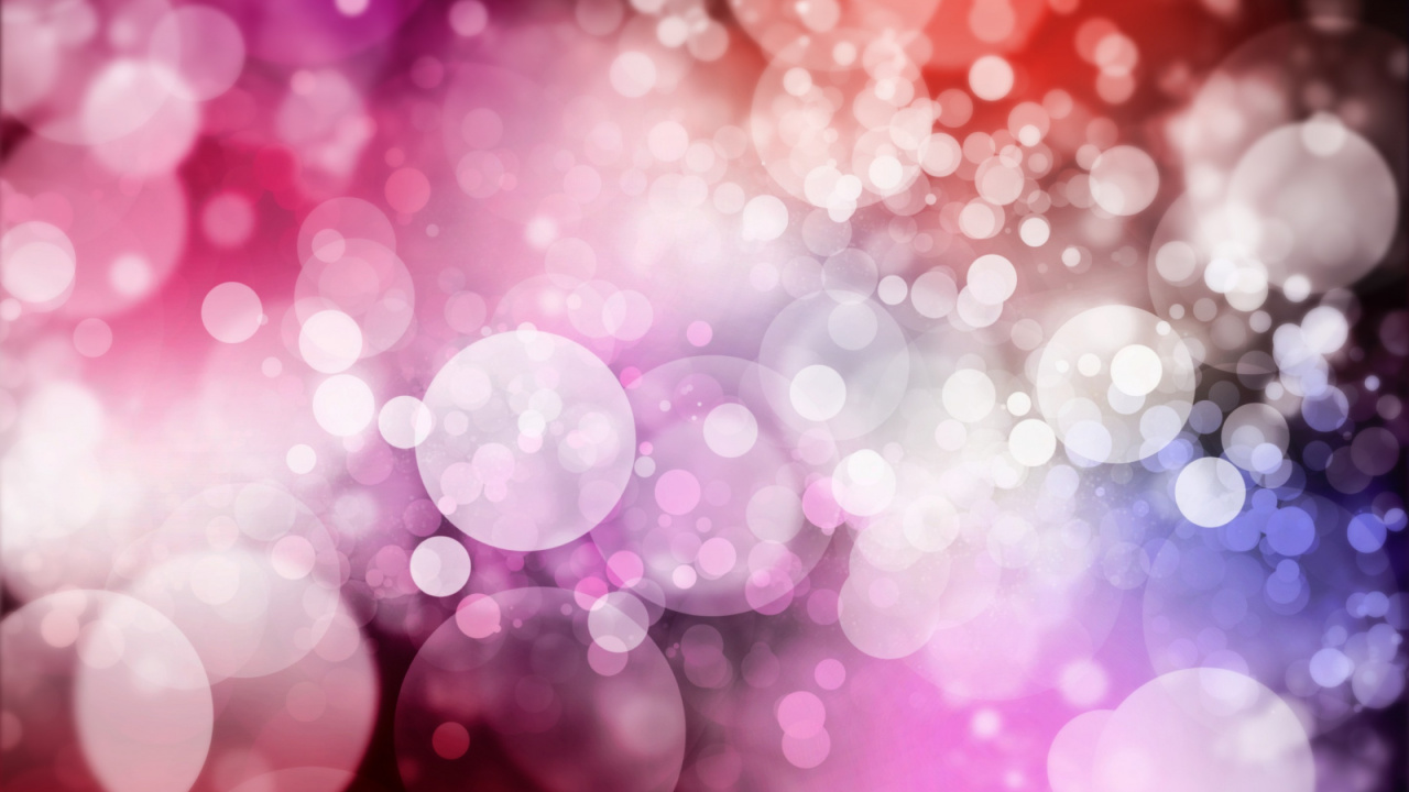 Luces Bokeh Rosa y Blanco. Wallpaper in 1280x720 Resolution