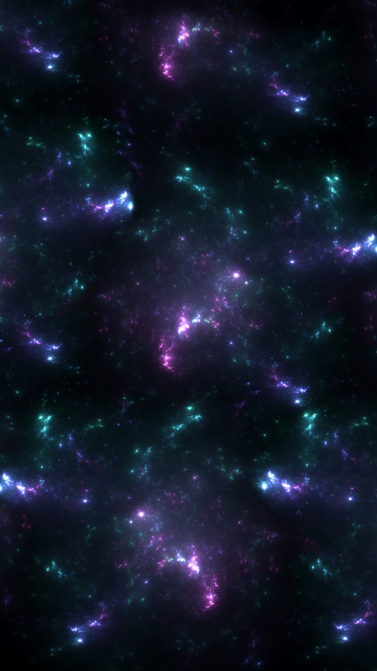 Pintura Abstracta Morada y Negra. Wallpaper in 750x1334 Resolution