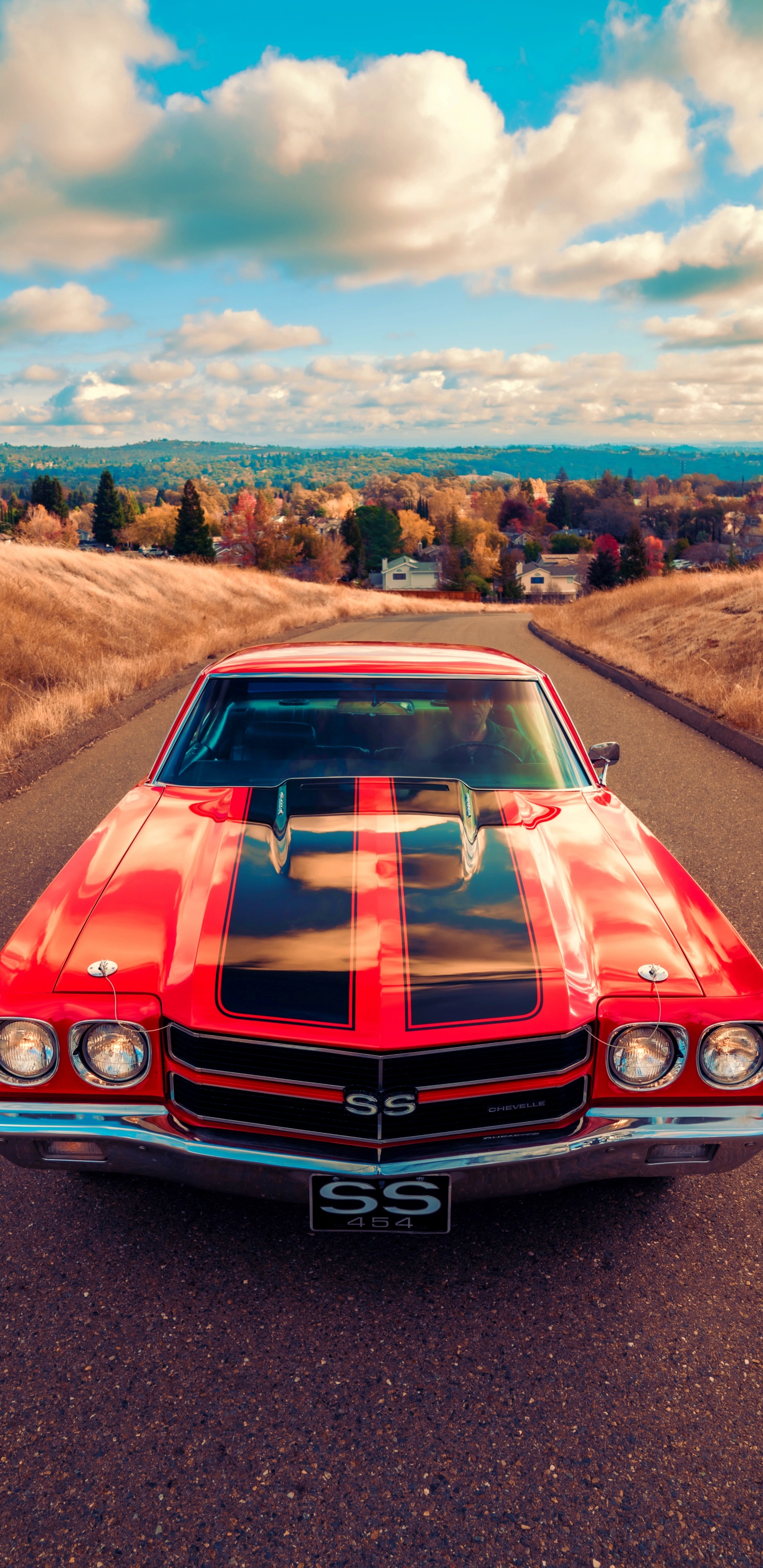 Chevrolet Camaro, Chevrolet Chevelle, de Voiture de Muscle, Voiture de Collection, Ford Mustang. Wallpaper in 1440x2960 Resolution