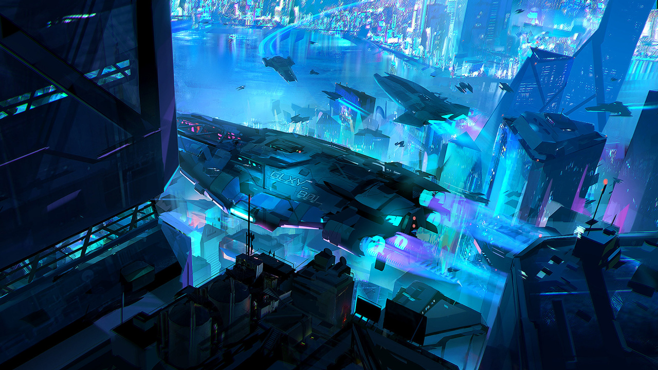 科幻小说, 电脑游戏, 城市, 建筑, 空间 壁纸 1280x720 允许