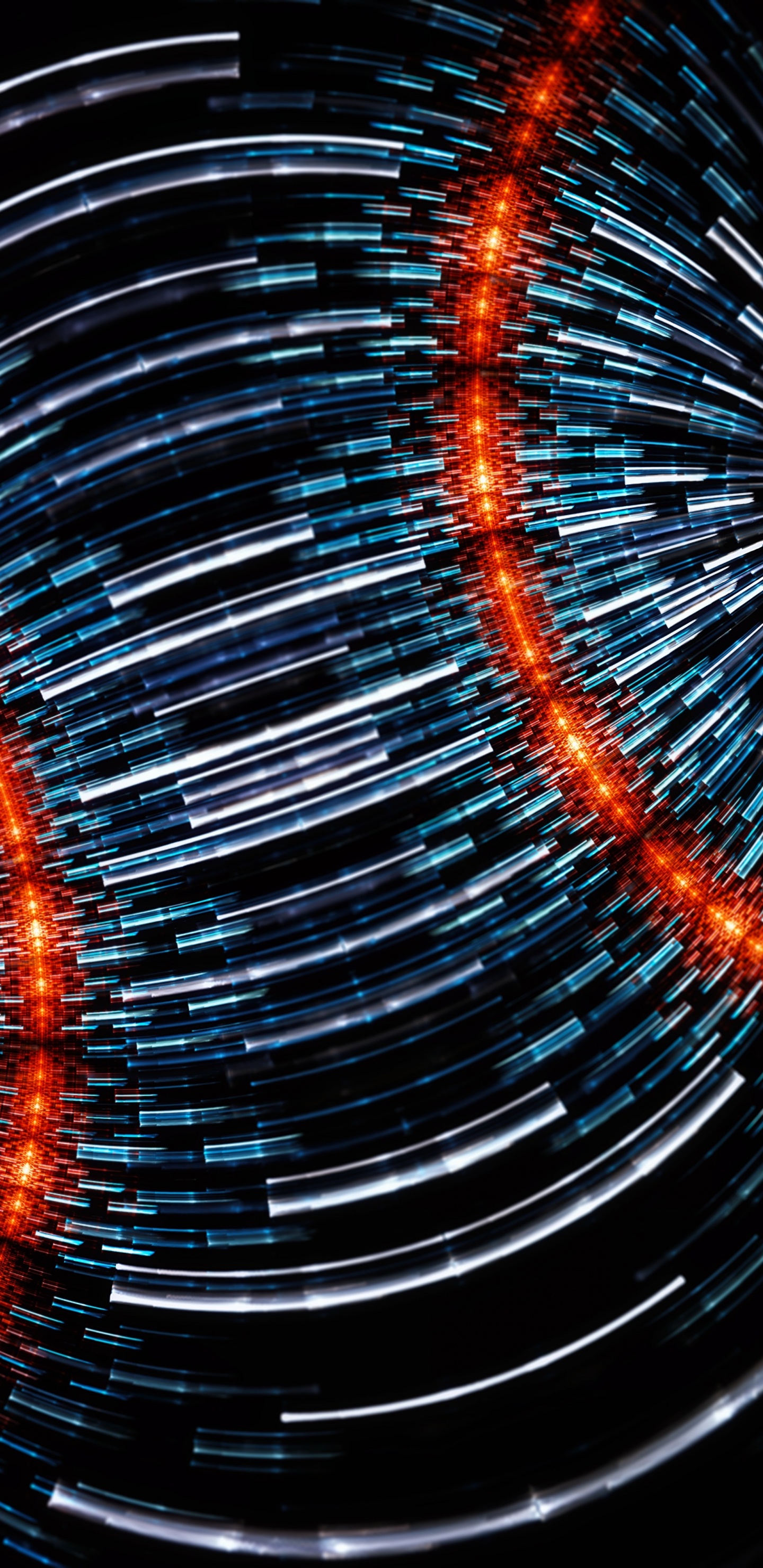 Lumières Rouges et Blanches Dans la Photographie en Accéléré. Wallpaper in 1440x2960 Resolution