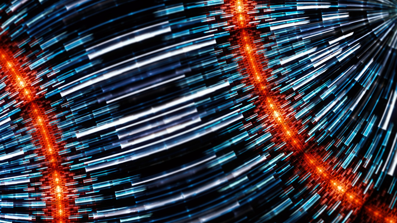 Rote Und Weiße Lichter in Der Zeitrafferfotografie. Wallpaper in 1280x720 Resolution