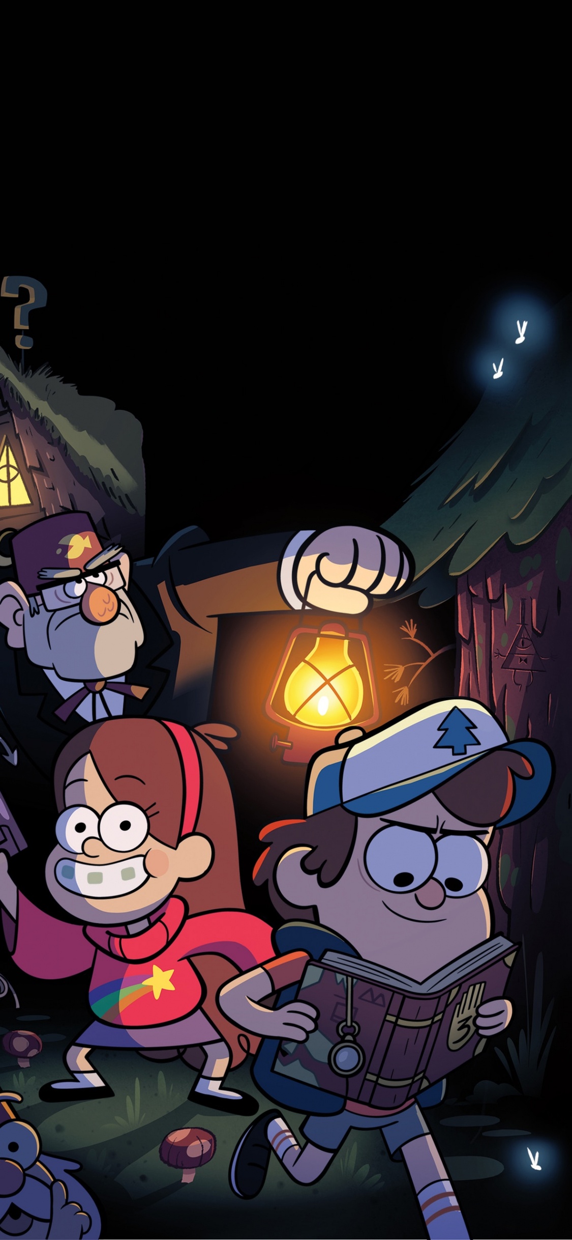 Caricatura, Pinos Cazo, la Gravedad Cae Leyendas Perdidas, Mabel Pines, Arte. Wallpaper in 1125x2436 Resolution