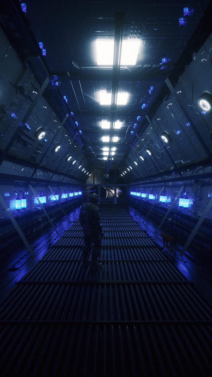 航天器, 渲染, 光, 对称, 建筑 壁纸 720x1280 允许