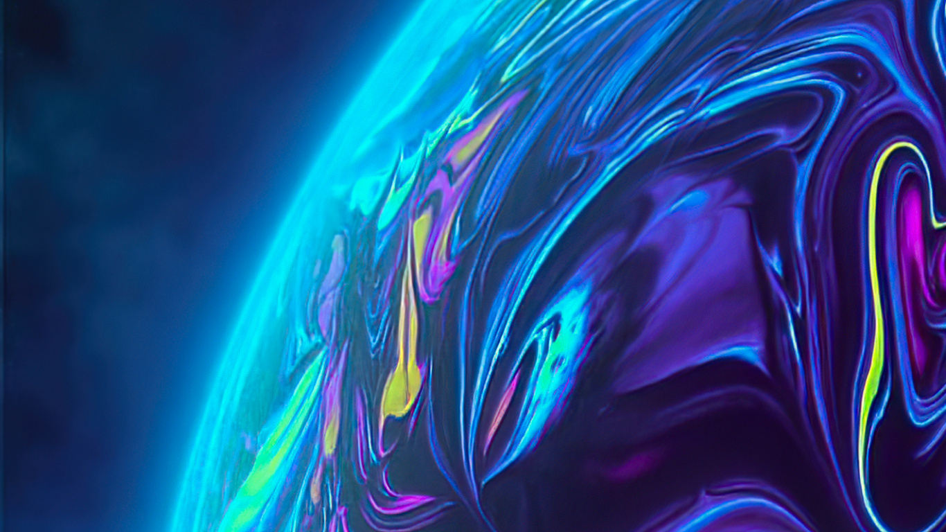 Android, Light, Green, Azure, Blue. Wallpaper in 1366x768 Resolution