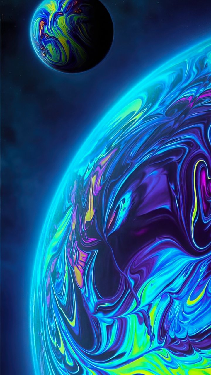 Android, Lumière, Green, Azure, Blue. Wallpaper in 720x1280 Resolution