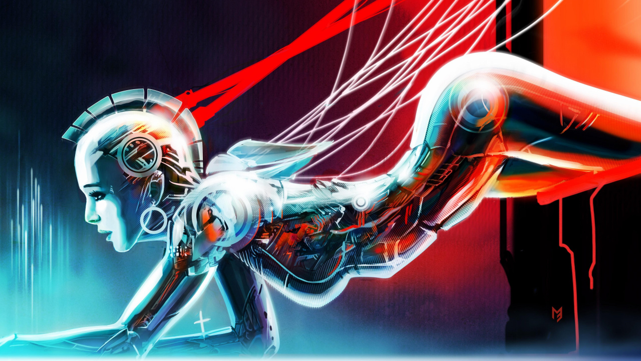 Blue and White Abstract Painting. Wallpaper in 1280x720 Resolution