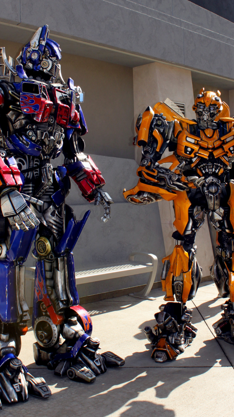 in Transformatoren, Transformers The Ride 3D, Optimus Prime, Universal Studios Hollywood, Megatron. Wallpaper in 750x1334 Resolution