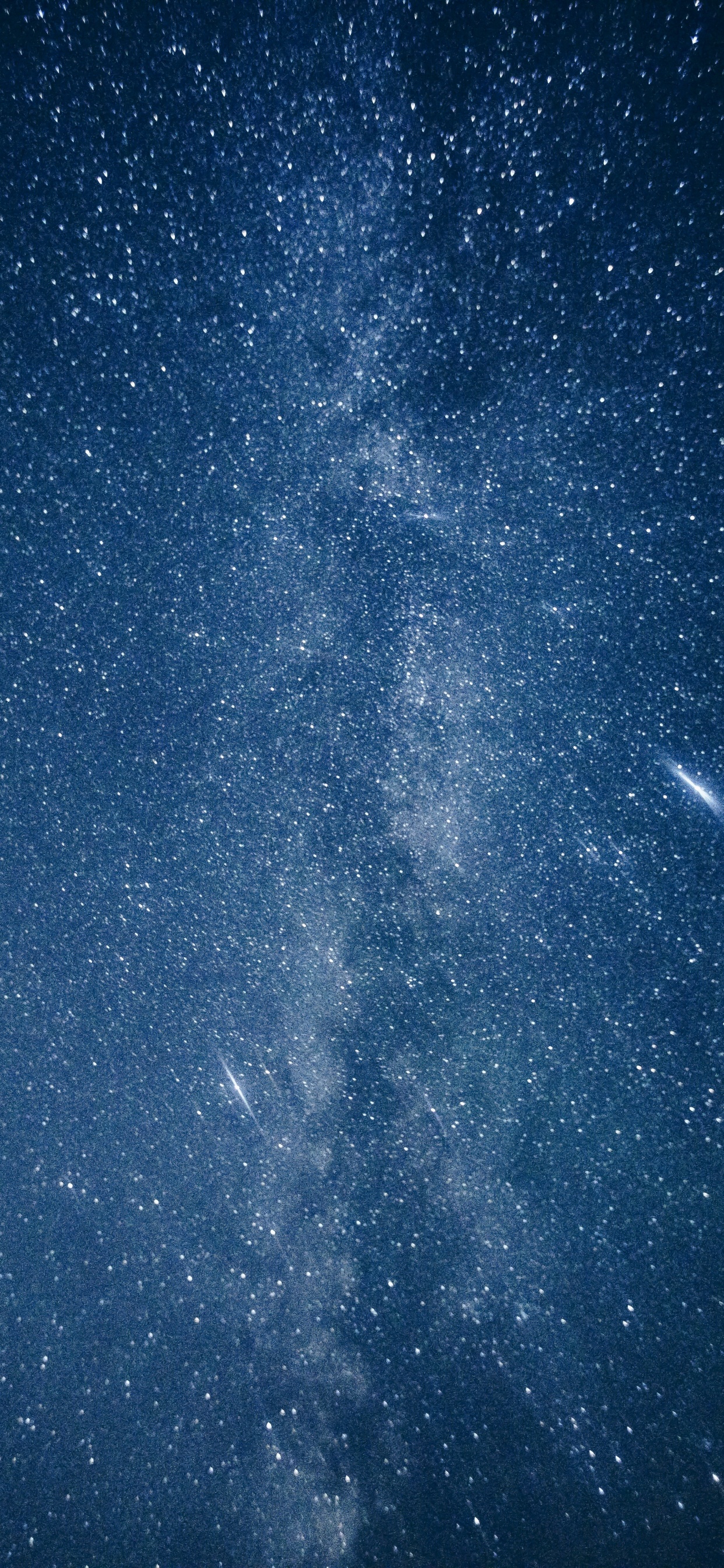 Blau-weiße Sternennacht. Wallpaper in 1242x2688 Resolution