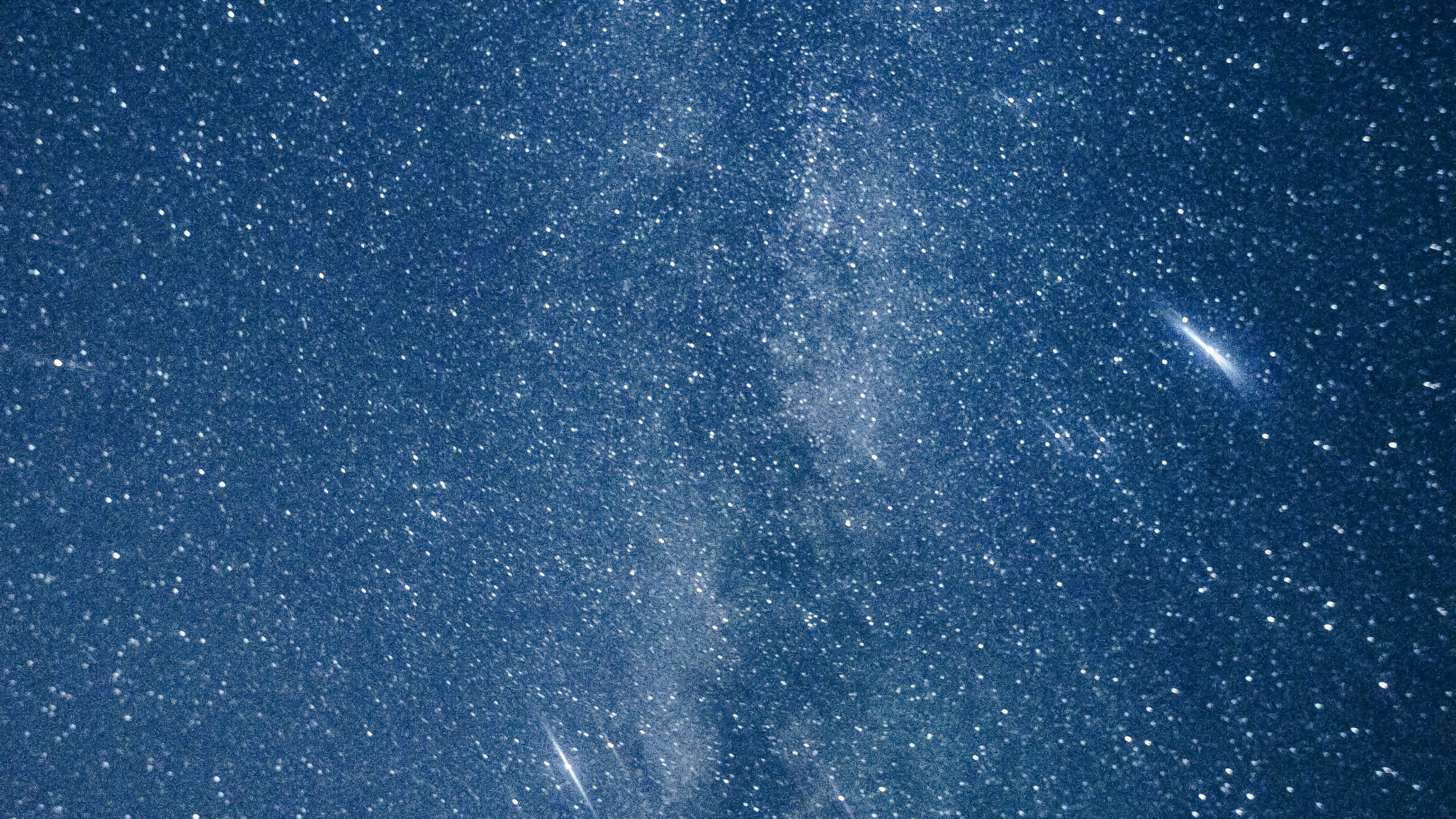Blau-weiße Sternennacht. Wallpaper in 3840x2160 Resolution